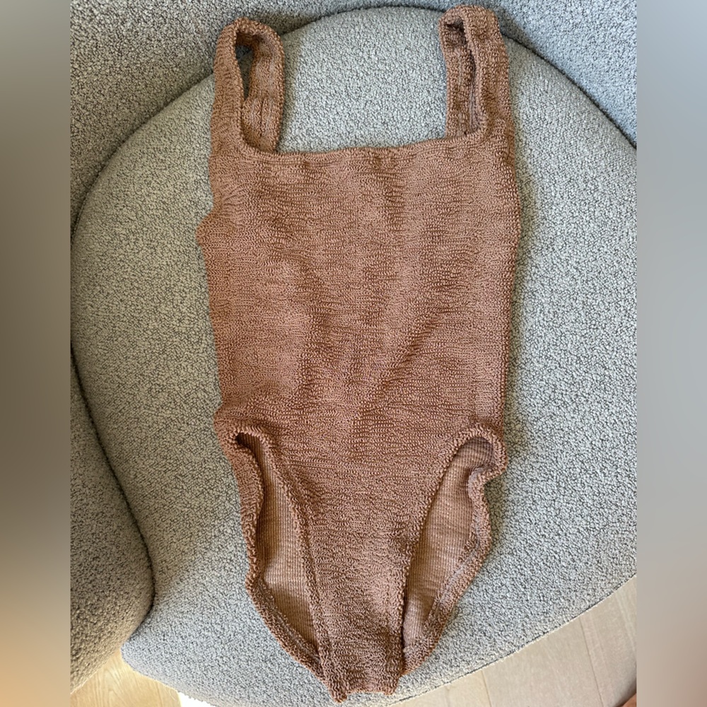 Hunts G Swimsuit Shimmery Brown OS new with tags